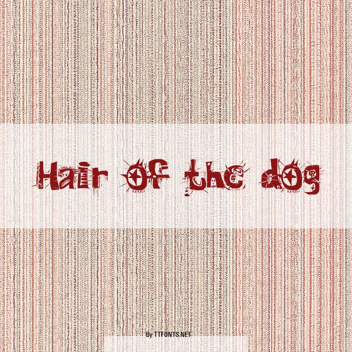 Hair of the dog example